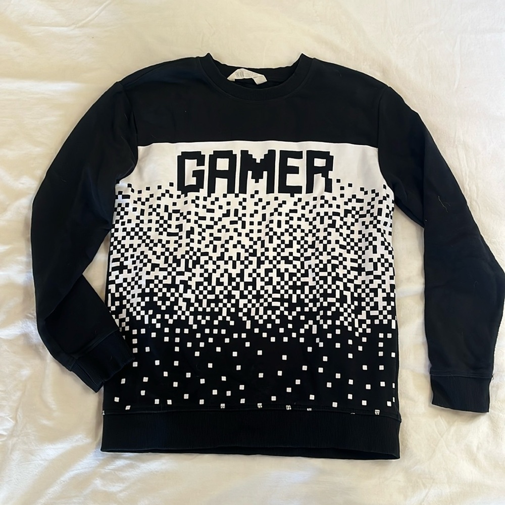 H&M black GAMER Sweatshirt